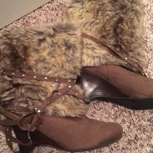 Naughty Monkey faux fur boots